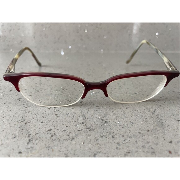 CERRUTI 1881 C2203 A EYEGLASSES FRAMES ONLY UNISEX 49-16-135 BROWLINE RETRO RED - Picture 1 of 3
